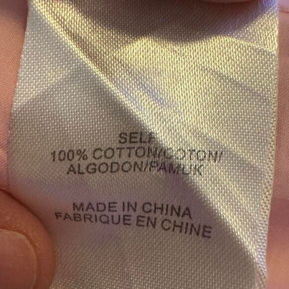 Tibi Pink Cotton Blouse Women’s Size M Elbow Sleeve Boxy Top - Picture 8 of 8